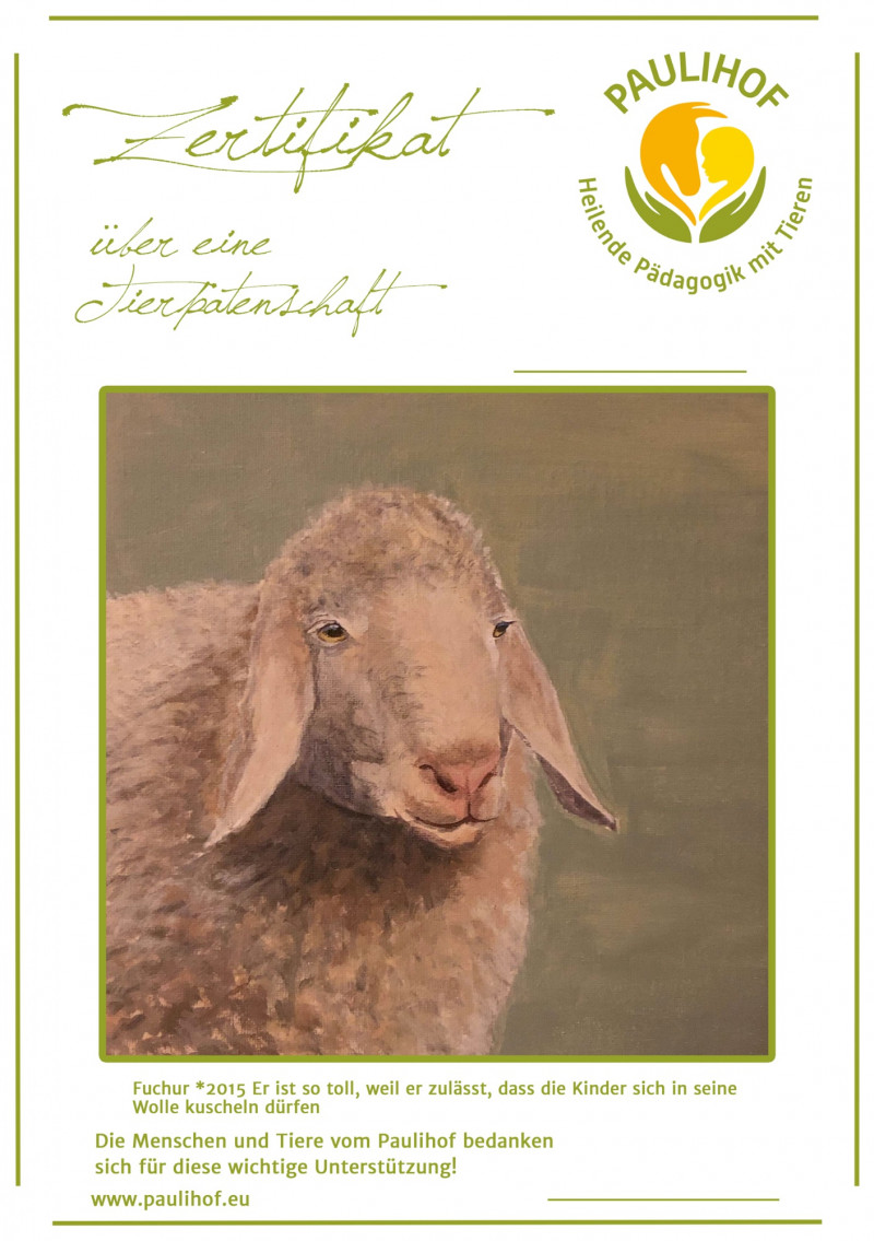 Paulihof-Patenschaften verschenken