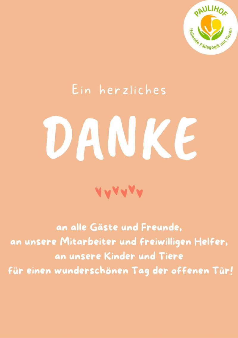 Tag der offenen Tür am 14.07.2024 - Ein HERZLICHES Dankeschön